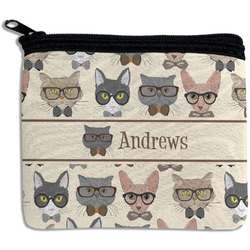 Hipster Cats Rectangular Coin Purse (Personalized)
