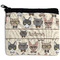 Hipster Cats Neoprene Coin Purse - Front