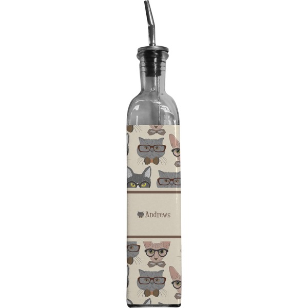 Custom Hipster Cats Oil Dispenser Bottle (Personalized)