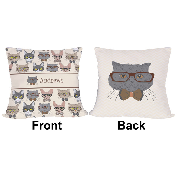 Hipster Cats Outdoor Pillow - 16x16