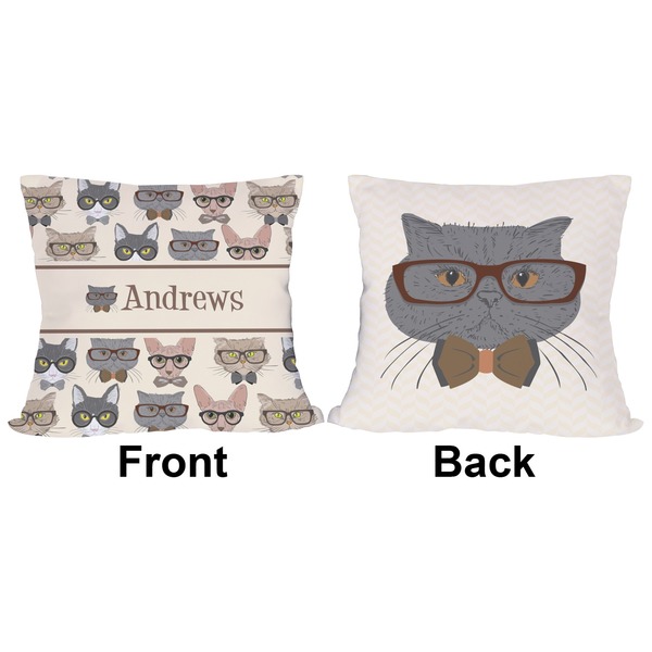 Hipster Cats Outdoor Pillow - 20x20