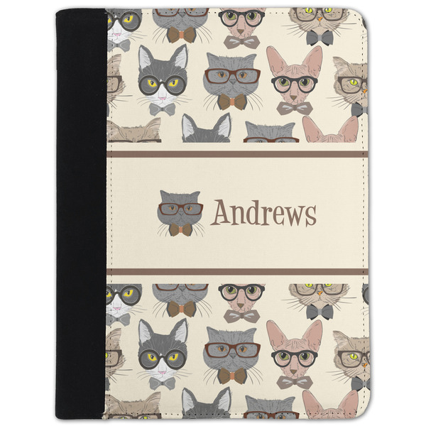 Custom Hipster Cats Padfolio Clipboard - Small (Personalized)