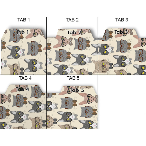 Hipster Cats Page Dividers - Set of 5 - Approval