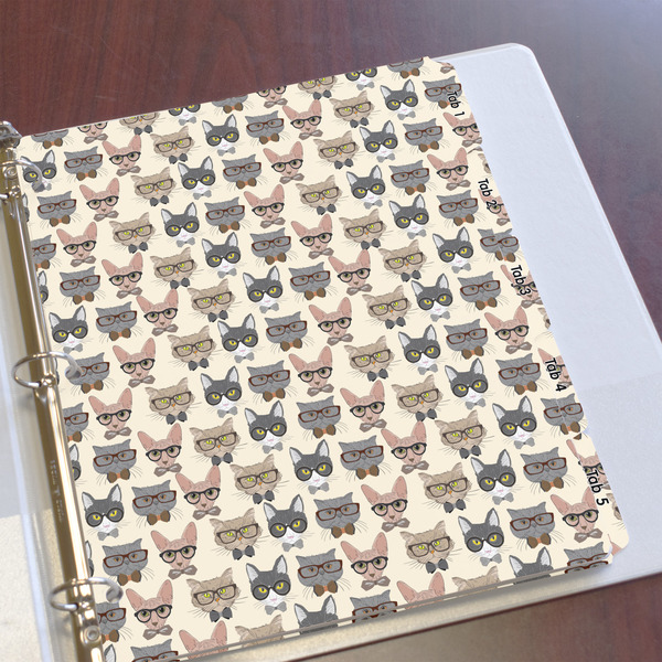 Hipster Cats Page Dividers - Set of 5 - In Context