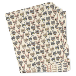 Hipster Cats Binder Tab Divider Set (Personalized)