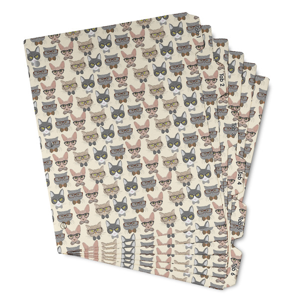 Custom Hipster Cats Binder Tab Divider - Set of 6 (Personalized)