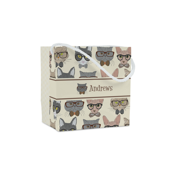 Custom Hipster Cats Party Favor Gift Bags - Gloss (Personalized)