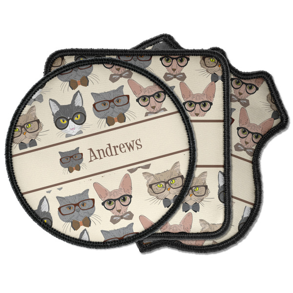Custom Hipster Cats Iron on Patches (Personalized)