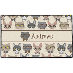 Hipster Cats Door Mat - 60"x36" (Personalized)