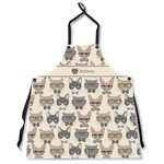 Hipster Cats Apron Without Pockets w/ Name or Text