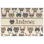 Hipster Cats Laminated Placemat w/ Name or Text