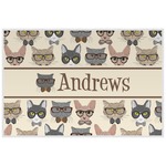 Hipster Cats Laminated Placemat w/ Name or Text