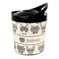 Hipster Cats Plastic Ice Bucket (Personalized)