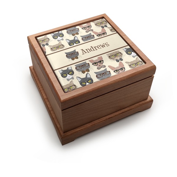 Custom Hipster Cats Pet Urn (Personalized)