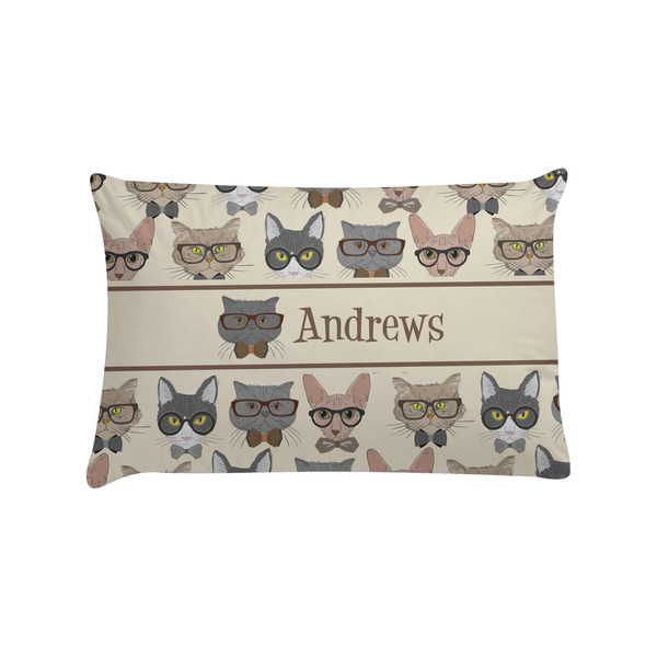 Custom Hipster Cats Pillow Case - Standard (Personalized)