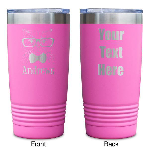 Hipster Cats Pink Polar Camel Tumbler - 20oz - Double Sided - Approval