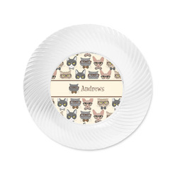 Hipster Cats Plastic Party Appetizer & Dessert Plates - 6" (Personalized)