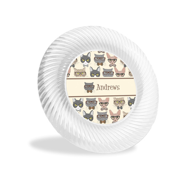 Custom Hipster Cats Plastic Party Appetizer & Dessert Plates - 6" (Personalized)