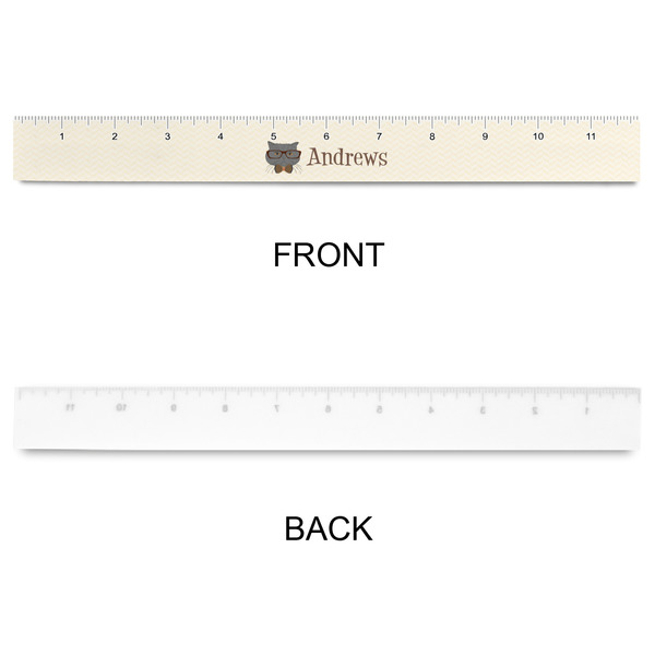 Hipster Cats Plastic Ruler - 12" - APPROVAL
