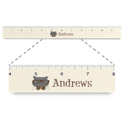 Hipster Cats Plastic Ruler - 12" (Personalized)