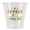 Hipster Cats Plastic Shot Glasses - Front/Main