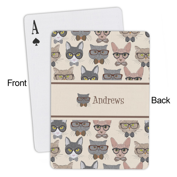 Hipster Cats Playing Cards - Approval
