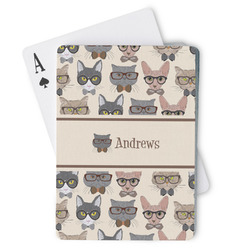 Hipster Cats Playing Cards (Personalized)