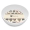 Hipster Cats Melamine Bowl - Side and center