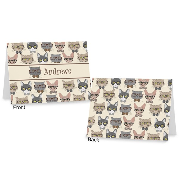 Hipster Cats Postcard - Front and Back