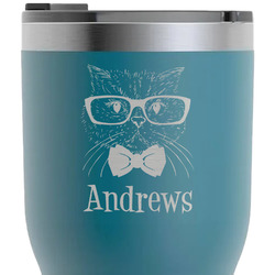 Hipster Cats RTIC Tumbler - Dark Teal - Laser Engraved - Single-Sided (Personalized)