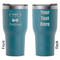 Hipster Cats RTIC Tumbler - Dark Teal - Double Sided - Front & Back