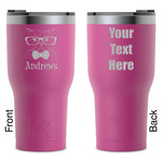 Hipster Cats RTIC Tumbler - Magenta - Laser Engraved - Double-Sided (Personalized)