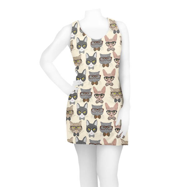 Hipster Cats Racerback Dress - On Model - Front
