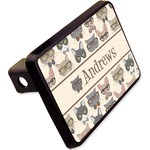 Hipster Cats Rectangular Trailer Hitch Cover - 2" (Personalized)