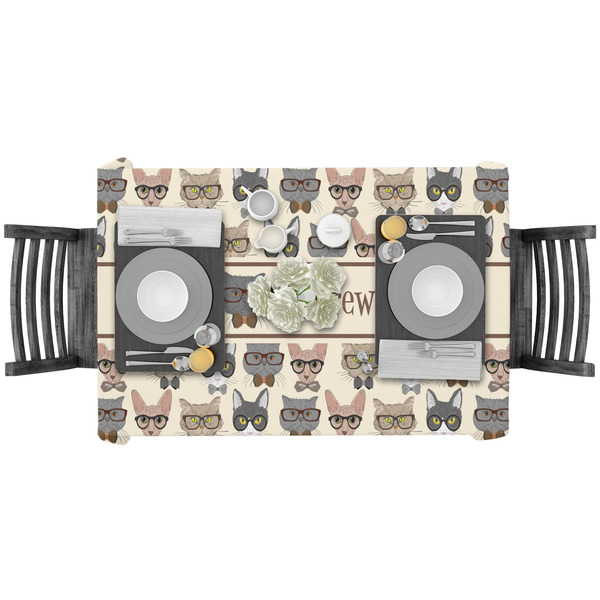 Hipster Cats Rectangular Tablecloths - LIFESTYLE
