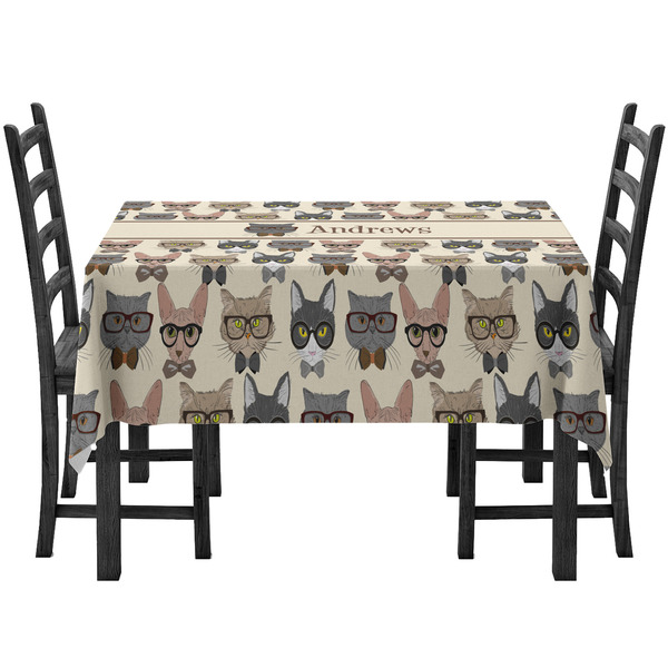 Custom Hipster Cats Tablecloth (Personalized)