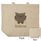 Hipster Cats Reusable Cotton Grocery Bag - Front & Back View