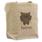 Hipster Cats Reusable Cotton Grocery Bag - Front View
