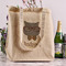 Hipster Cats Reusable Cotton Grocery Bag - In Context