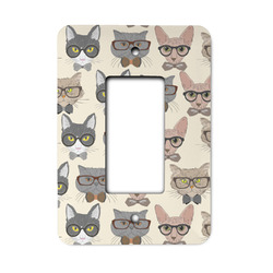 Hipster Cats Rocker Style Light Switch Cover - Single Switch