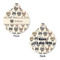 Hipster Cats Round Pet Tag - Front & Back