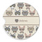 Hipster Cats Sandstone Car Coaster - Single (Personalized)