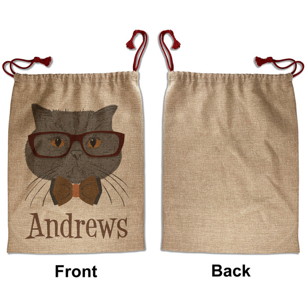 Hipster Cats Santa Bag - Approval - Front