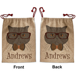 Hipster Cats Santa Sack - Front & Back (Personalized)