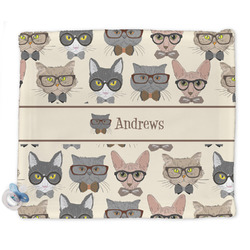Hipster Cats Security Blankets - Double Sided (Personalized)