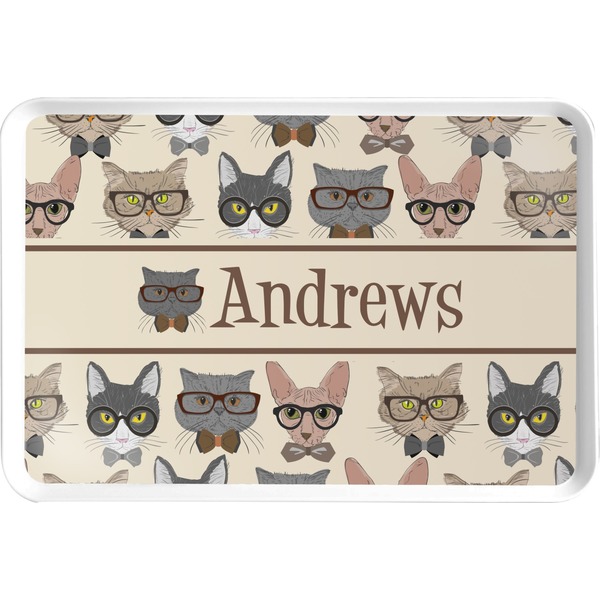 Custom Hipster Cats Serving Tray (Personalized)