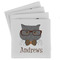 Hipster Cats Set of 4 Sandstone Coasters - Front View