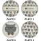 Hipster Cats Set of Lunch / Dinner Plates (Approval)