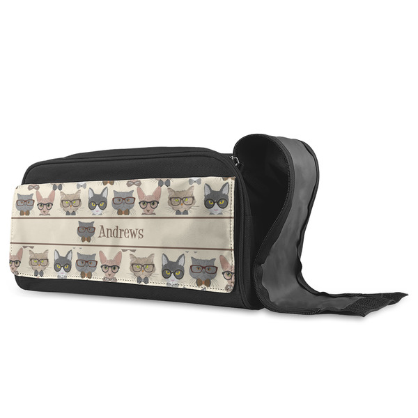 Hipster Cats Shoe Bags - ANGLE (Open)