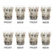 Hipster Cats Shot Glass - White - Set of 4 - APPROVAL